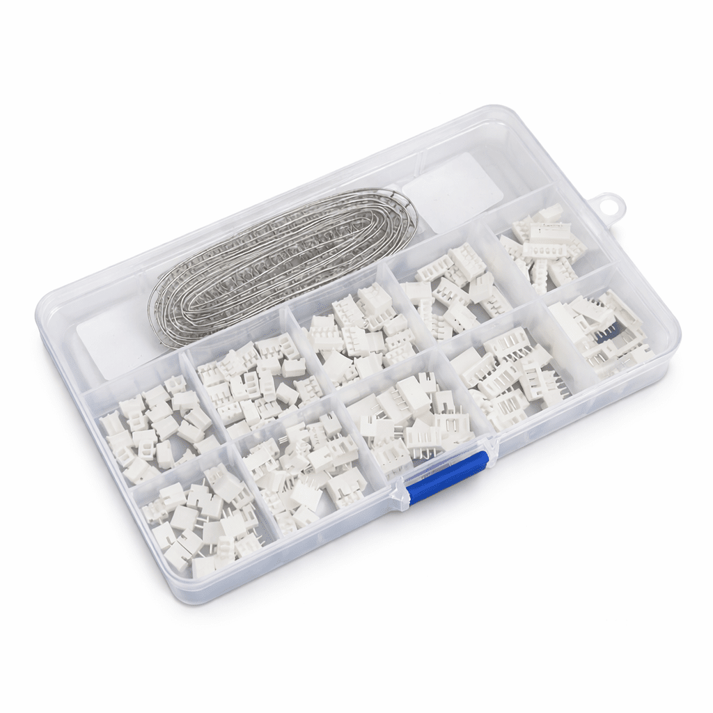 JST PH2.0 XH2.54 Male/Female Connector Kit 2 - 6 Pin Plug with Terminal Socket Header Wire Connectors Kit - 3docity