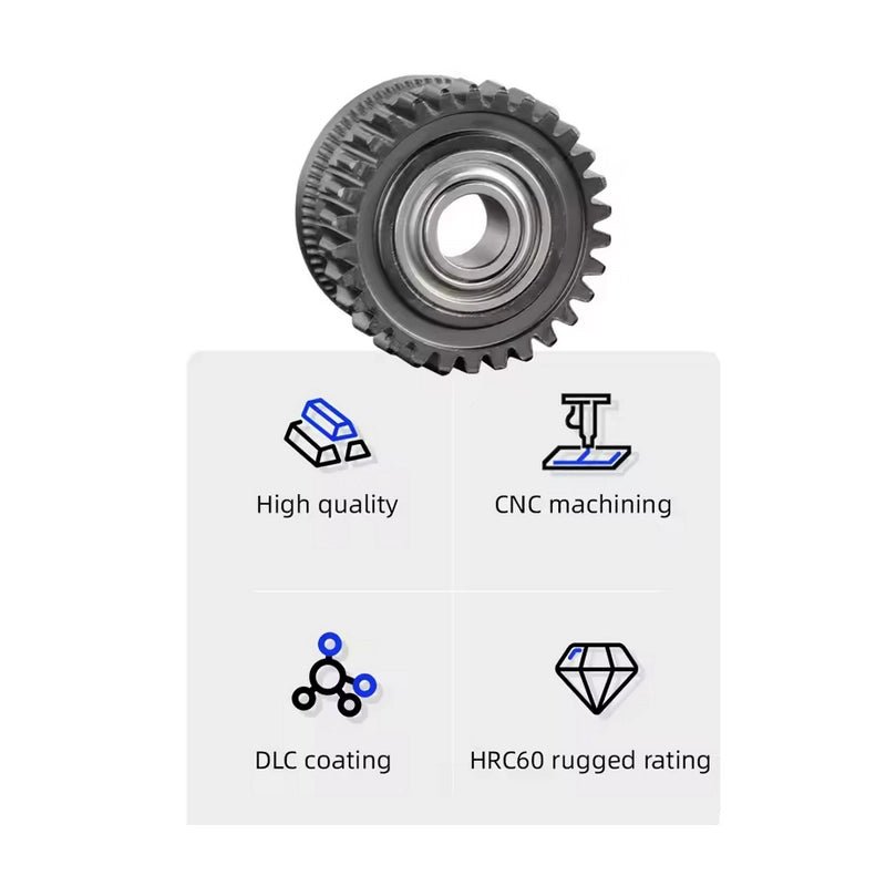 Mellow All Metal Hardened Steel DLC Coated K1 Gear Drive For Creality K1/ K1C/K1 Max Extruder - 3docity