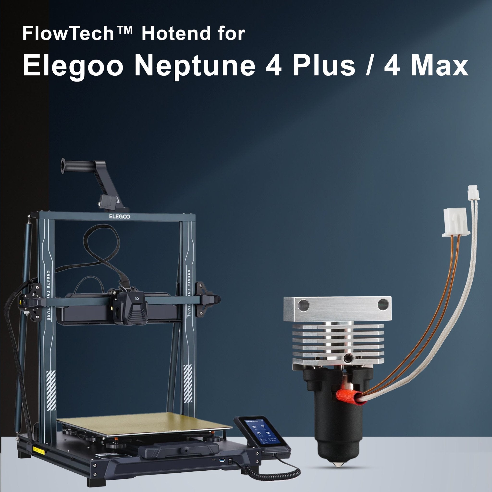Micro Swiss FlowTech Hotend for ELEGOO Neptune 4 Plus / 4 Max - 3docity