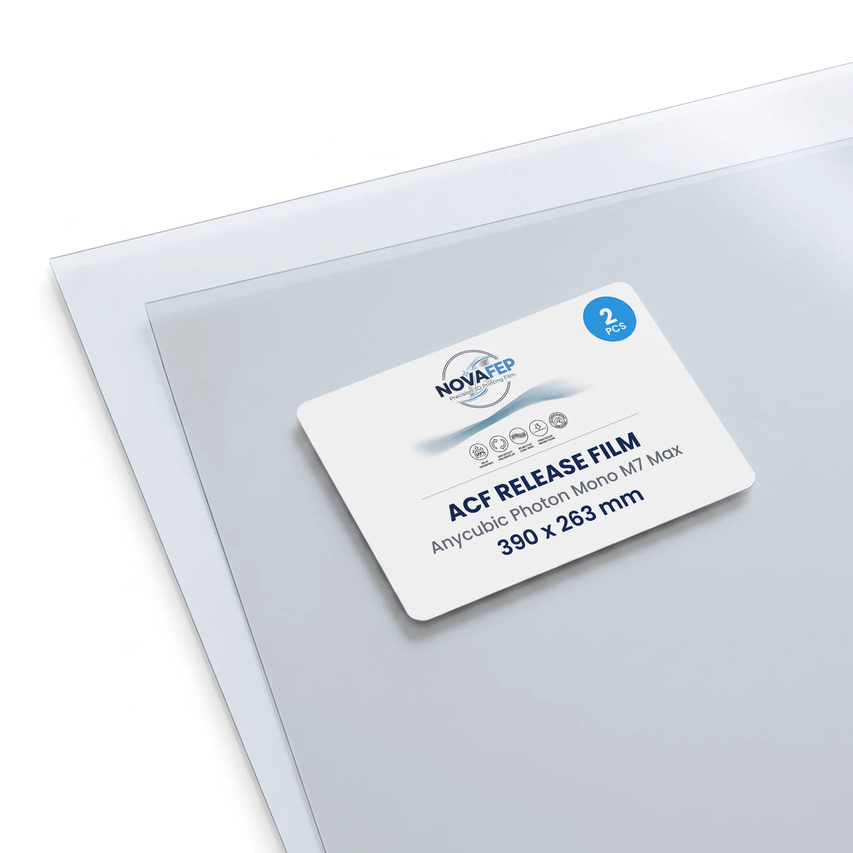 NOVAfep ACF release film for Anycubic Photon Mono M7 Max – 2 pack, 390 × 263 mm