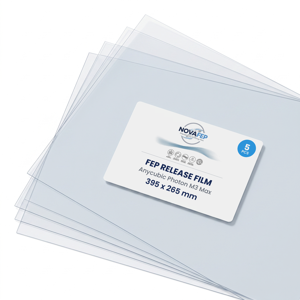 NOVAfep FEP release film for Anycubic Photon M3 Max, 5 sheets, 395 x 265 mm