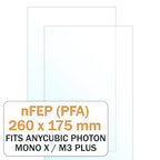 PFA(nFEP) Film for Anycubic Photon Mono X/ Mono X 6K/ M3 Plus/ Mono X2/ Mono X 6Ks (2 Pcs) - 3docity