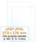 PFA(nFEP) Film for Elegoo Saturn 2/ 8K/ 3/ 4/ 4 Ultra (2 Pcs) - 3docity