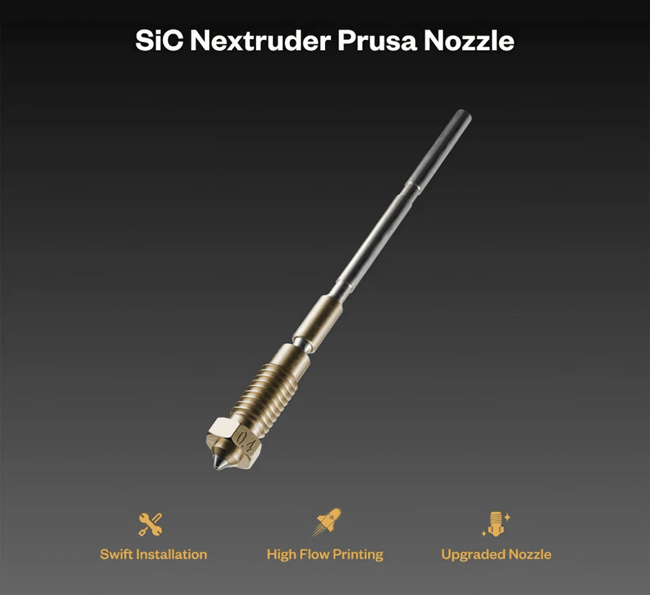 Phaetus SiC Nextruder Prusa Nozzle - 3docity