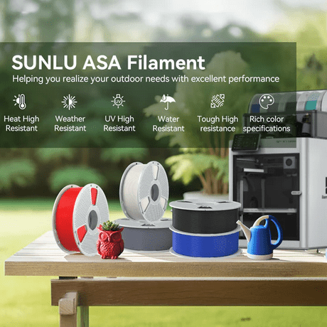 SUNLU ASA 1.75mm Filament 1kg Spool - 3docity