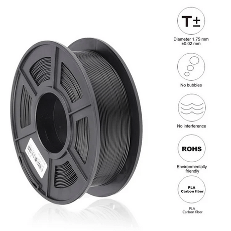 SUNLU Carbon Fiber PLA 1.75mm Filament 1kg Spool - 3docity