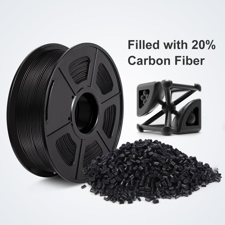 SUNLU Carbon Fibre PLA 1.75mm Filament 1kg Spool - 3docity