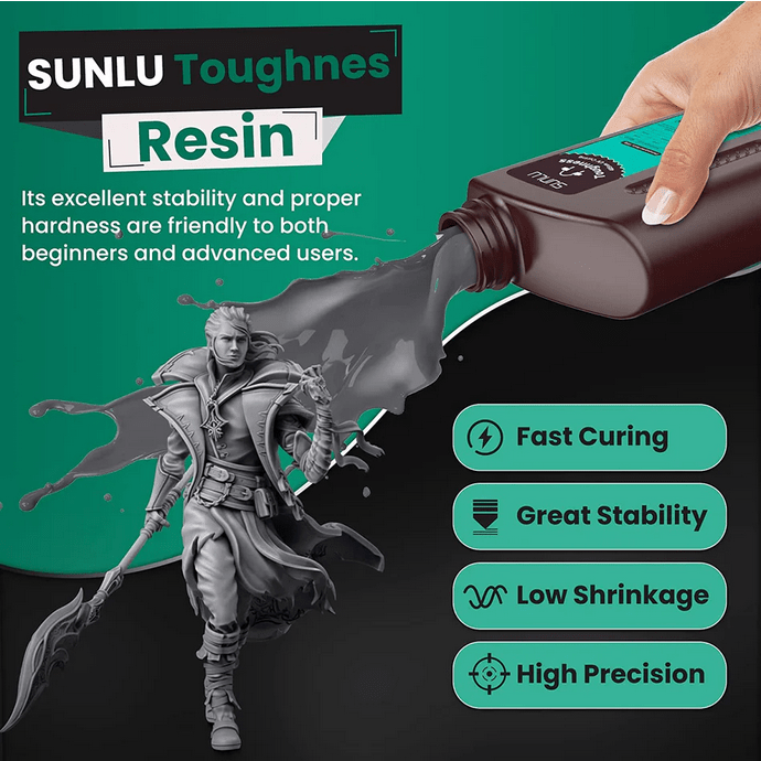 SUNLU High Toughness 3D Printer Resin 1kg - 3docity