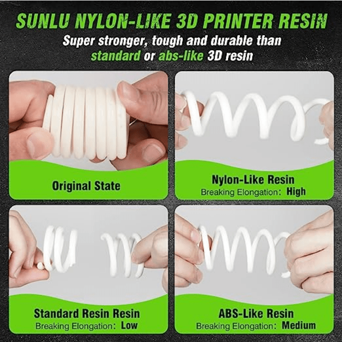 SUNLU PA Nylon Like 3D Printer Resin 1kg - 3docity