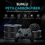 SUNLU PETG Carbon Fiber 1.75mm Filament 1kg Spool - 3docity
