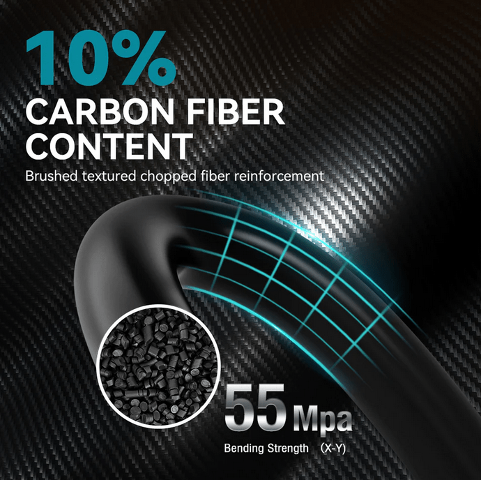 SUNLU PETG Carbon Fiber 1.75mm Filament 1kg Spool - 3docity