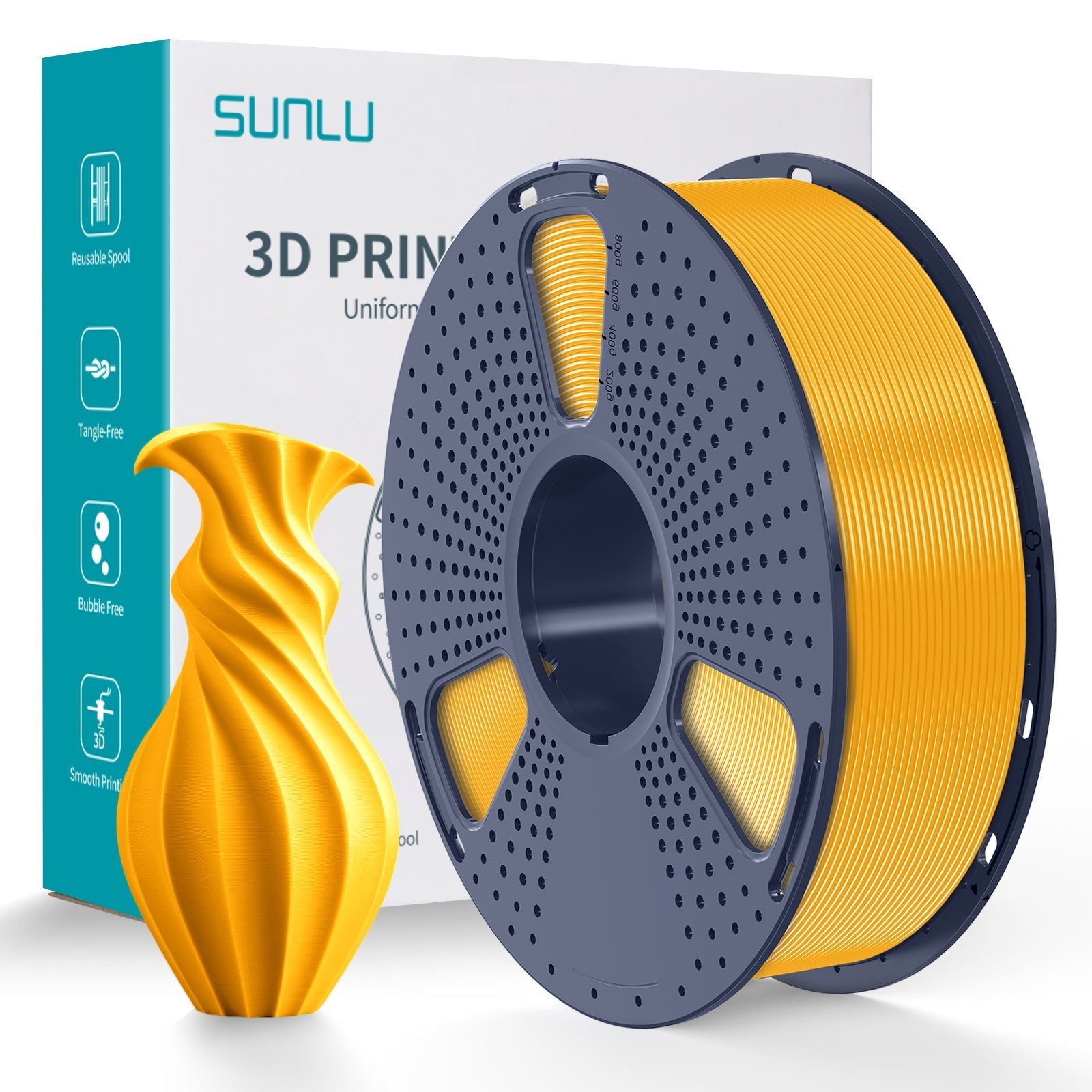 SUNLU PLA+ 1.75mm Filament 1kg Spool - 3docity