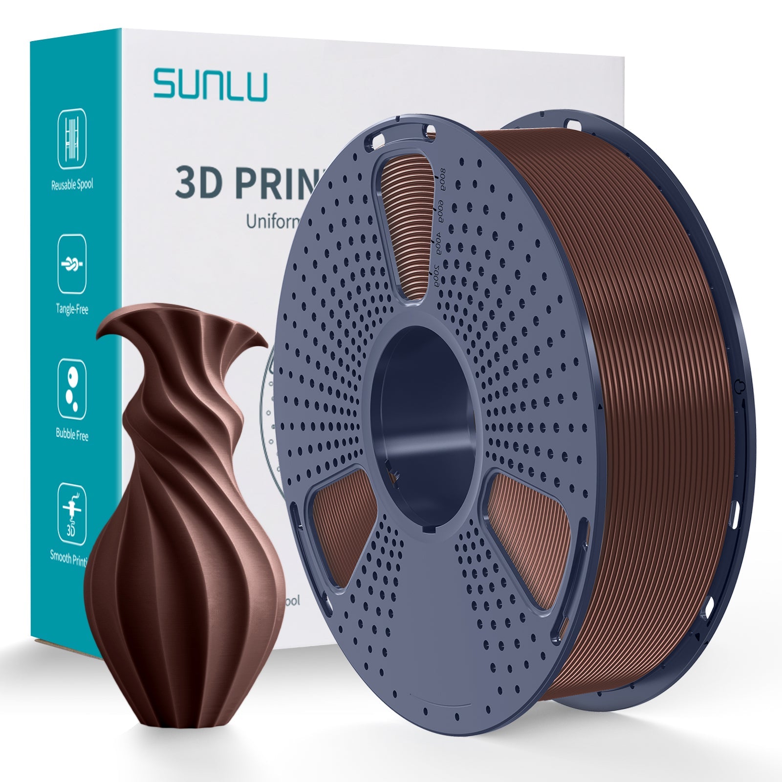 SUNLU PLA+ 1.75mm Filament 1kg Spool - 3docity