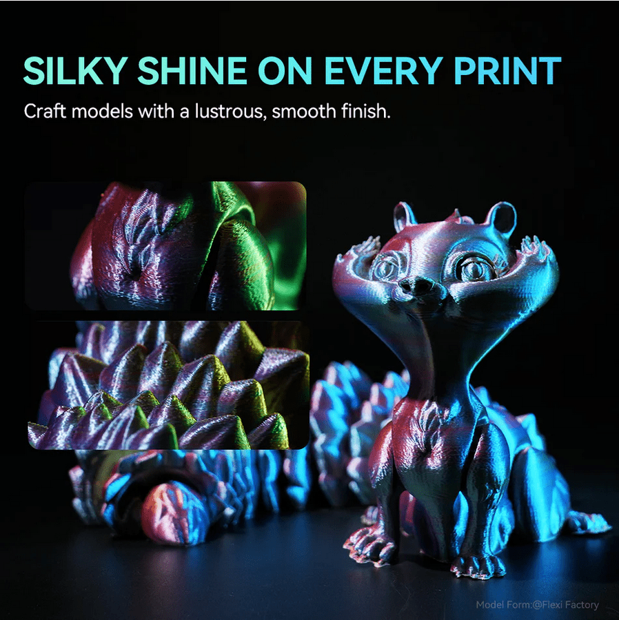 SUNLU Silk PLA+ TRI - COLOUR 1.75mm Filament 1kg Spool - 3docity