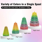 SUNLU Silk Rainbow PLA+ 1.75mm Filament 1kg Spool - 3docity