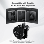 Upgraded Dual Gear Extruder Kit for Creality K1/K1C/K1 Max - 3docity