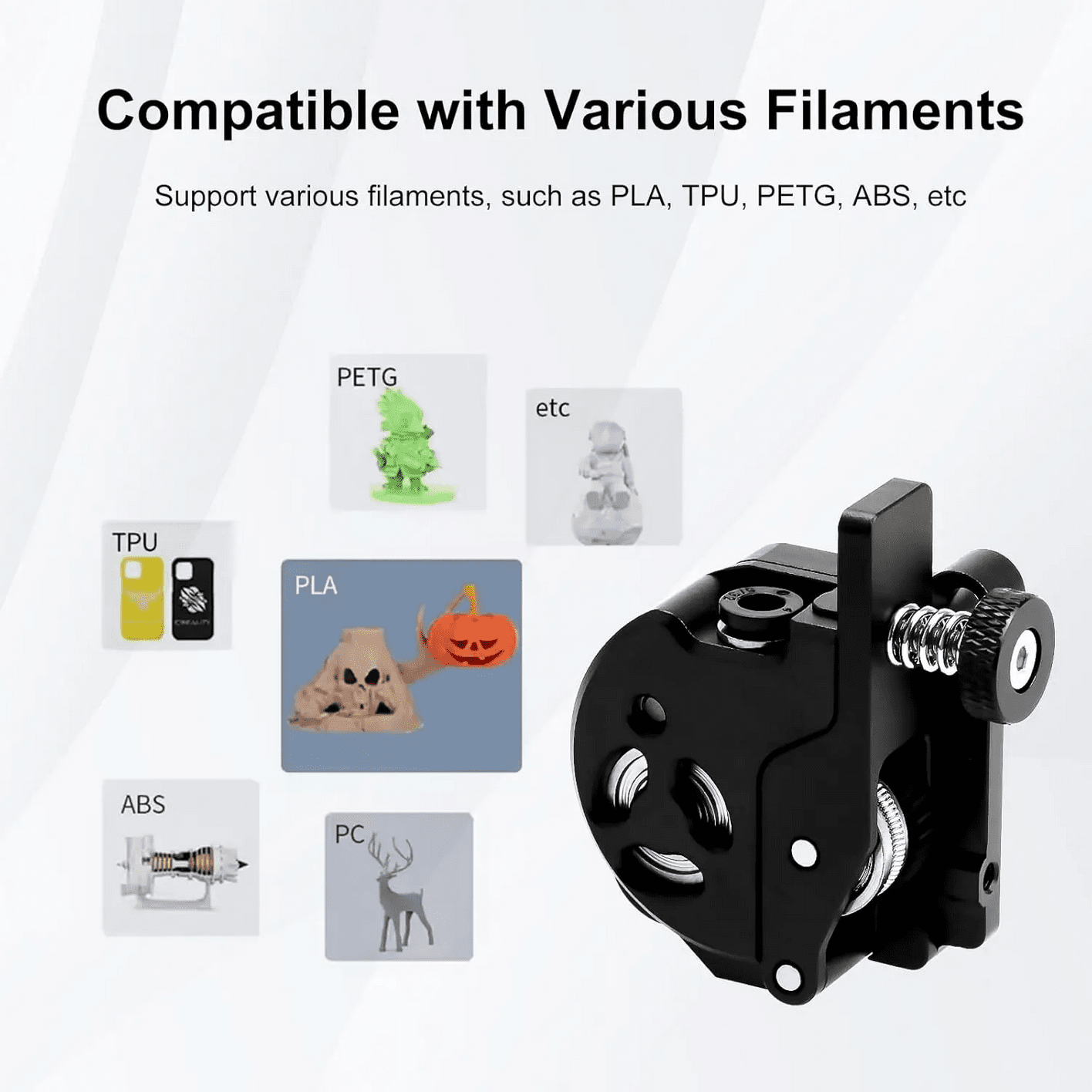 Upgraded Dual Gear Extruder Kit for Creality K1/K1C/K1 Max - 3docity