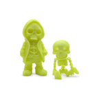 VEXA Luminous Glow in the Dark PLA filament - printed skeleton figures in daylight - 3docity