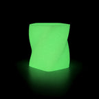 VEXA Luminous Glow in the Dark PLA filament - twisted vase swatch glowing in the dark - 3docity