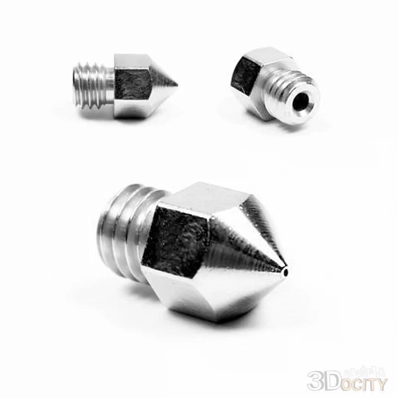 Micro Swiss MK8 Plated A2 Tool Steel Wear Resistant Nozzle (CR10 / Ender / Tornado / MakerBot) - 3docity
