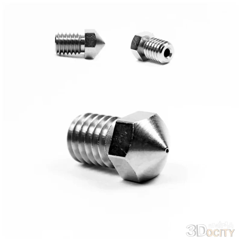 MicroSwiss Plated Wear Resistant Nozzle RepRap - M6 Thread 1.75mm (Prusa / Anycubic / V6 Hotend) - 3docity