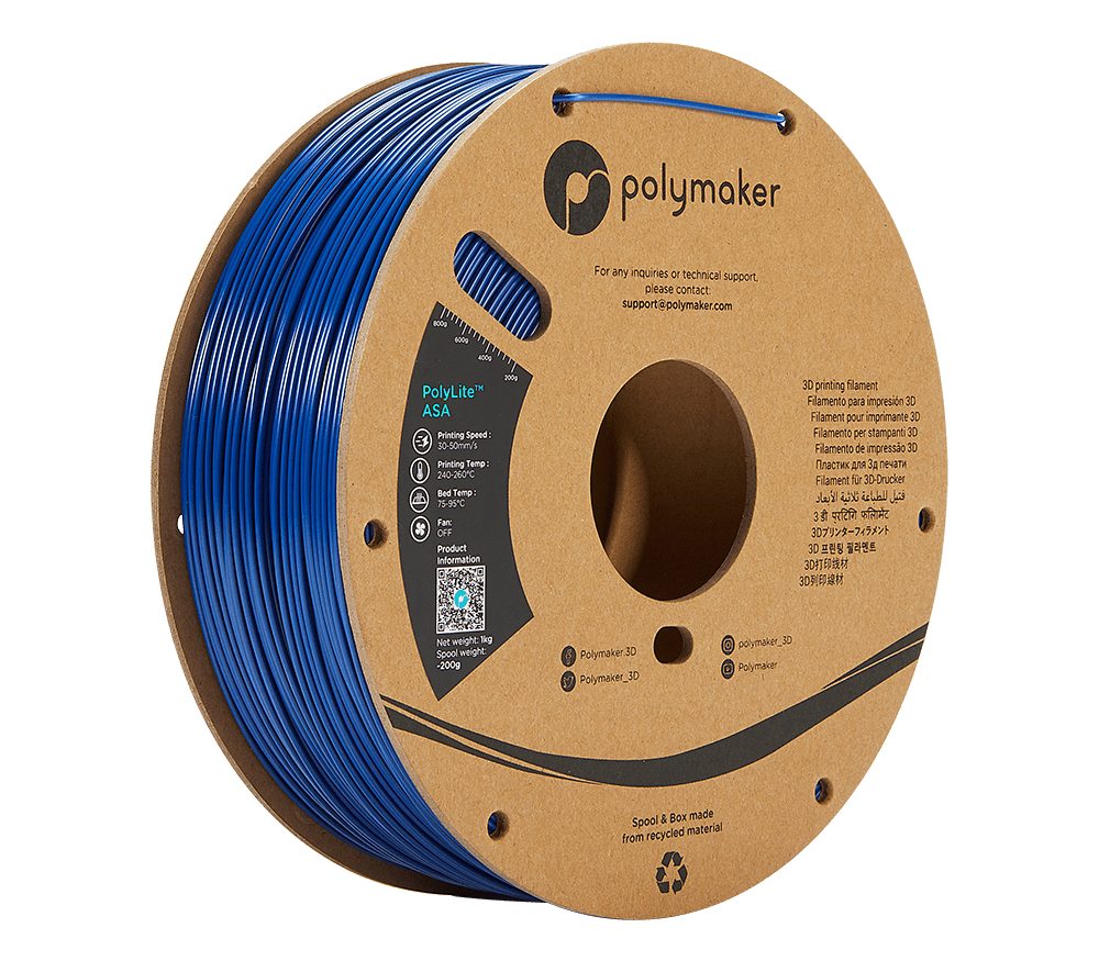PolyMaker PolyLite™ ASA 1.75mm Filament 1kg Spool - 3docity