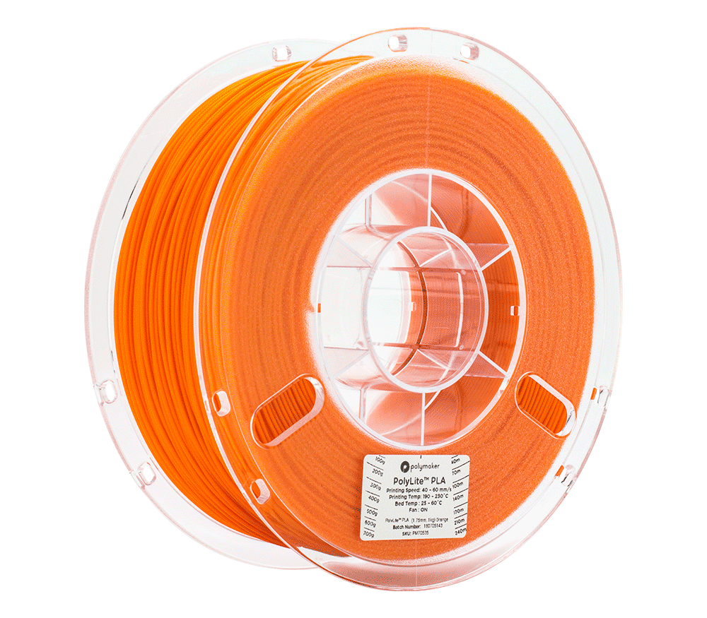 PolyMaker PolyLite™ PLA 1.75mm Filament 1kg Spool - 3docity