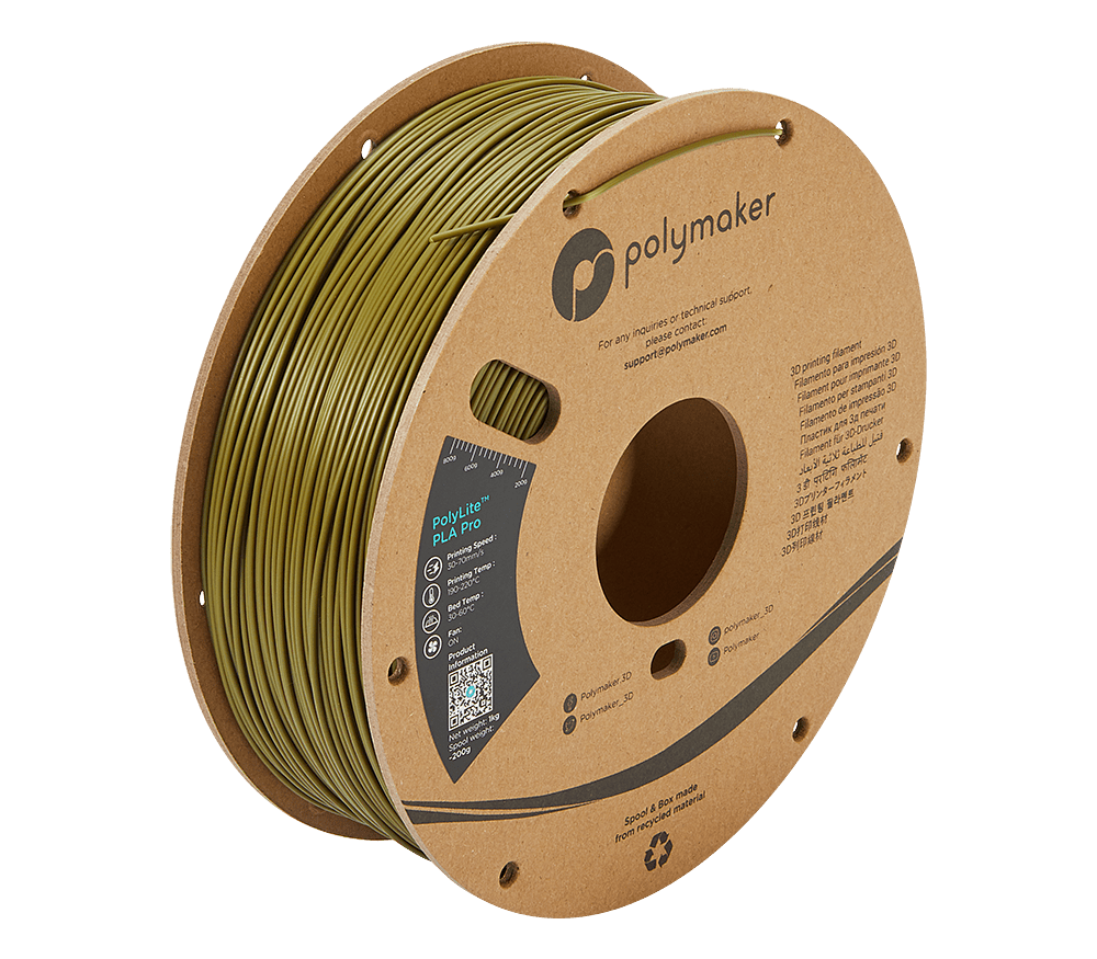 PolyMaker PolyLite PLA+ Pro 1.75mm Filament 1kg Spool - 3docity