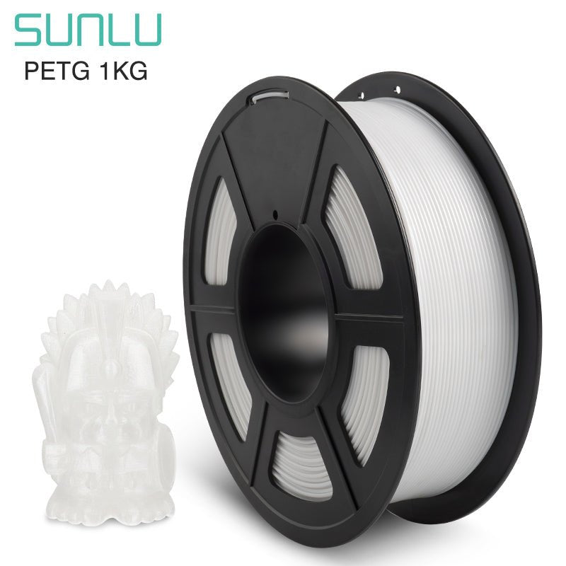 SUNLU PETG 3D Printer Filament 1.75mm Dimensional Accuracy +/- 0.02mm  1kg(2.2lbs) Spool, Silver 